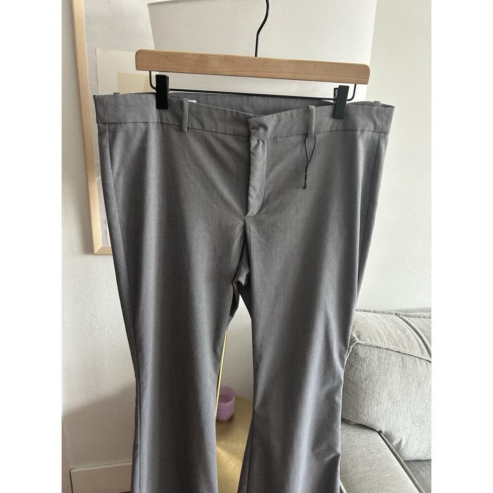 Zara Gray Flare Dress Pants Size Xl - Picture 2 of 8